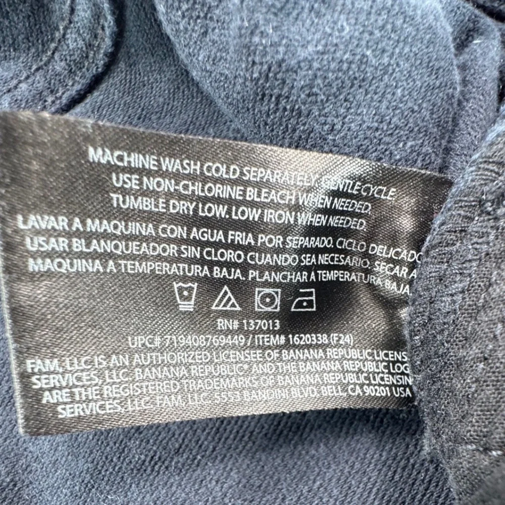 Banana Republic Mens 38x32 Navy Blue 5-Pocket Chino Straight Leg Pants 1620338‎